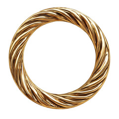 isolated golden ring frame banner