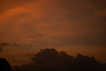 sunset in the clouds