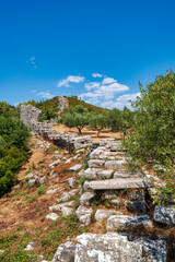 Ruins of Ancient Messene Walls and Landscape
