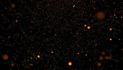 Fototapeta premium Glowing Orange Sparks Against Dark Background