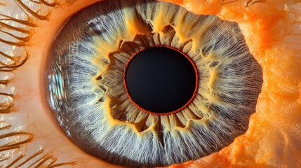Obraz premium A Detailed Close Up Of A Human Eye Iris