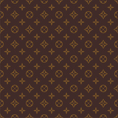 Monogram luxury brand pattern seamless for print, fabric, almofada, travesseiro, cortina, lençol, cobertor, toalha, roupas e superfícies