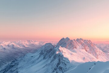 aerial orthographic view of dolomite peaks bathed in golden light of sunset their rugged surfaces glowing with hues