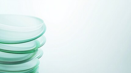 Obraz premium Transparent layers create an elegant composition, showcasing dep