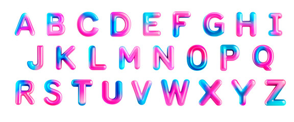 Colorful alphabet letters arranged in a playful manner for educational purposes and design inspiration