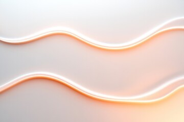 Obraz premium Soft glowing lines gracefully flow across smooth background, cre