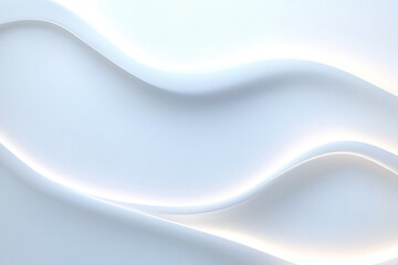 Obraz premium Soft, flowing lines create serene atmosphere with subtle light r