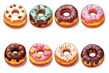 Assorted Homemade Donuts in a Box: A Delicious Collection Topped with Icing, Chocolate, and Glazed Frosting