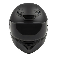 Sleek and Stylish Black Motorcycle Helmet with Impact Resistant Design for Safe Riding