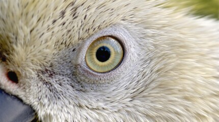Obraz premium Close-up of a carrot's eye with curiosity on a blurred natural background 