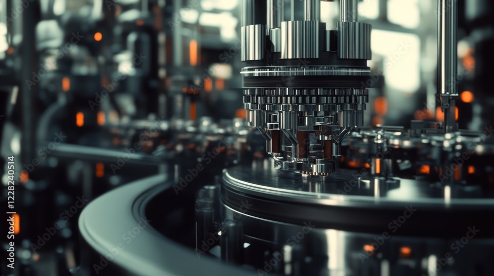 Poster intricate machinery precision engineering complex system
