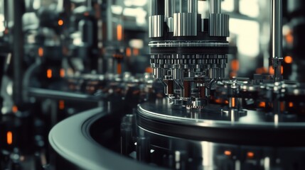 Fototapeta premium Intricate Machinery Precision Engineering Complex System