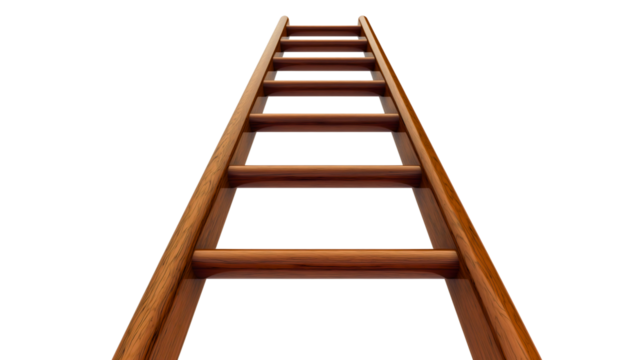 Wooden Ladder Climbing Steps for Home Improvement and Construction Projects