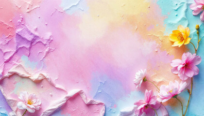 abstract colorful pastel background with swirls and soft texture for easter spring decor