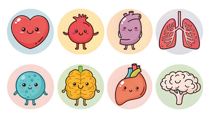 icon Style Lungs outline Human internal organ, lungs line icon design for medical app, logo, website. Vector illustration. Lungs vector icon set.
