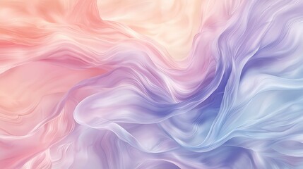 Fototapeta premium Flowing abstract pastel waves in shades of pink and purple with smooth gradients : Generative AI