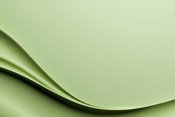 Soft green waves create an elegant, soothing background with smo