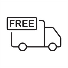 Food Delivery icon vector art illustration.