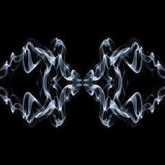 smoke on black background