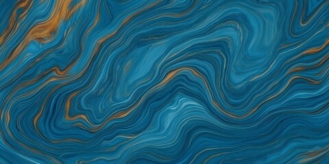 Obraz premium Abstract blue and orange marble texture art