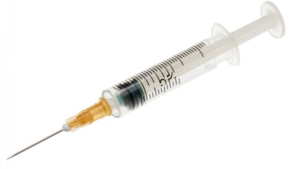 A single use disposable medical syringe needle