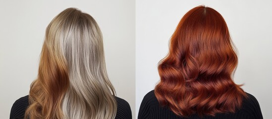 Woman's Hair Transformation: Before & After Copper Red Dye