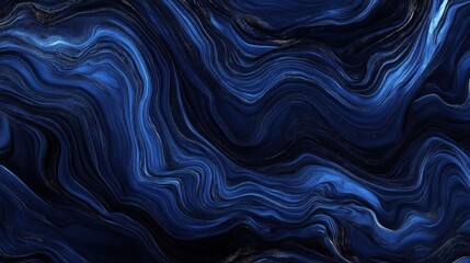 Fototapeta premium Abstract Blue Swirling Marble Design Texture