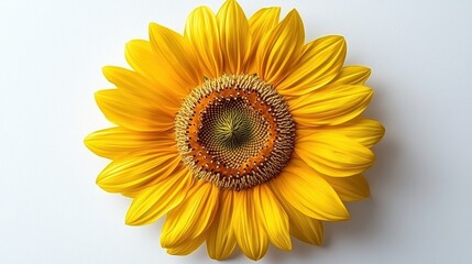 Fototapeta premium A vibrant sunflower showcasing its intricate petals and seeds.