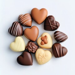 Fototapeta premium Chocolate gift for Valentine’s Day celebration.