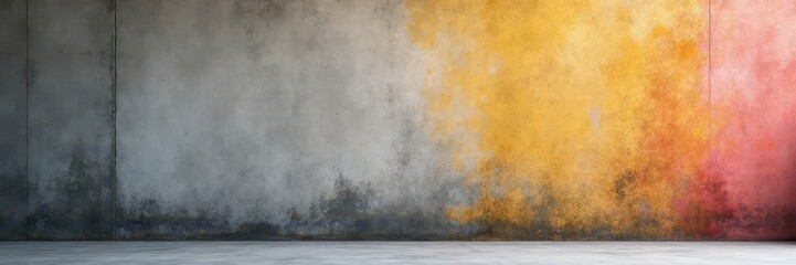 Distressed concrete wall with subtle color variations , building, surface