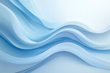 Fototapeta premium Elegant Blue Fabric with Flowing Silk Waves, Soft Drapery, and Abstract Minimalist Texture in a Luxurious Modern Design