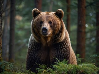 Fototapeta premium brown bear cub