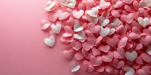 Obraz premium A candy heart border frame, perfect for Valentine's Day, romantic promotions, and creative designs.