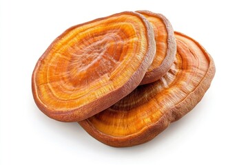 Lingzhi mushrooms are shown, highlighting their unique texture and health properties