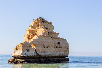 cliff on the Algarve beach