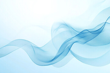 Obraz premium Elegant Blue Fabric with Flowing Silk Waves, Soft Drapery, and Abstract Minimalist Texture in a Luxurious Modern Design
