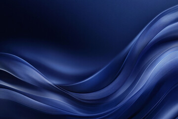 Obraz premium Flowing Blue Abstract Waves with Smooth Gradients and Elegant Curves, Modern Digital Design Featuring Cool Tones and Dynamic Fluid Motion