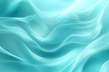 Obraz premium Flowing Blue Abstract Waves with Smooth Gradients and Elegant Curves, Modern Digital Design Featuring Cool Tones and Dynamic Fluid Motion