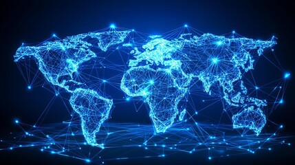 National Protocol Officer Week Global network representation with connected nodes.