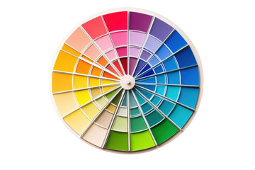 Obraz premium Color Wheel Shows Variety of Hues and Tones, Color Theory Exploration
