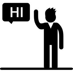 Say Hi Icon