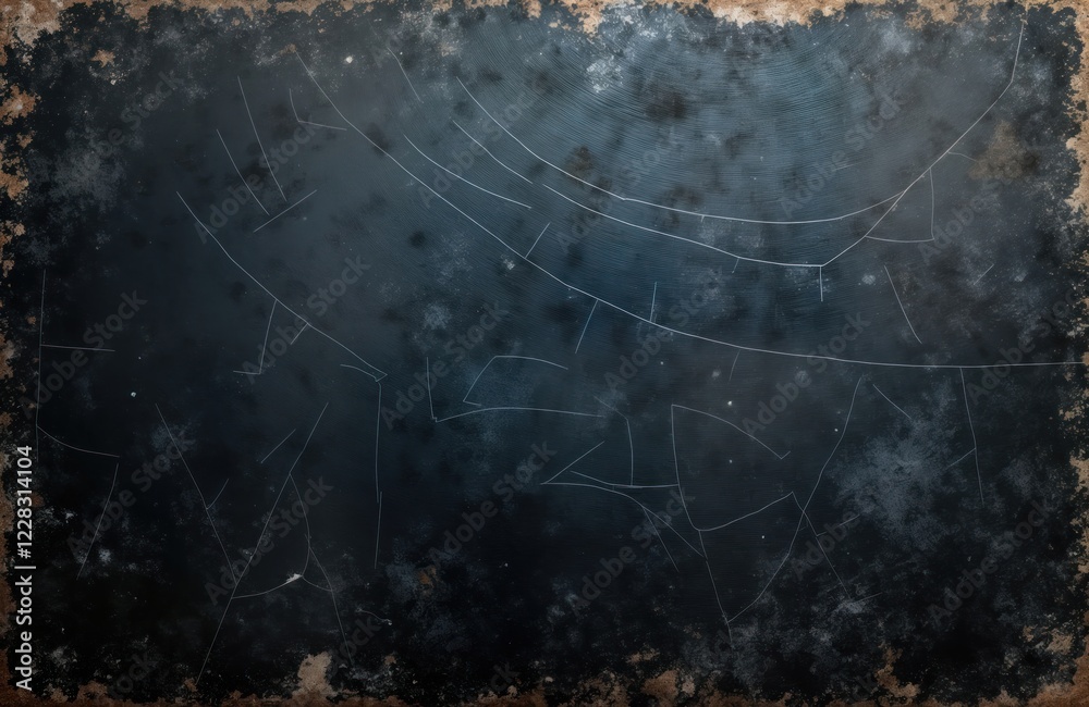 Poster old weathered surface shows dark brown texture with white scratches. abstract pattern. nature inspir