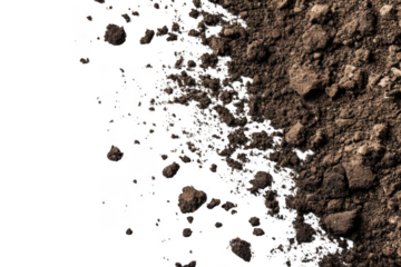 Soil Erosion Shows Crumbling Earth Texture with Disintegrating Ground, Degradation Theme