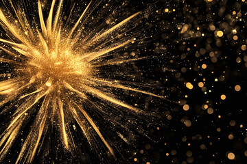 Futuristic Abstract Gold Light Waves with Glowing Dots, Dynamic Motion, and High-Tech Digital Pattern Background