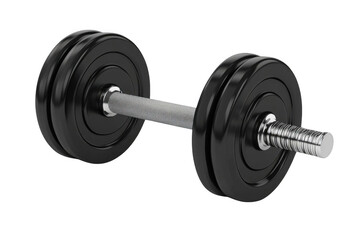 Naklejka premium Black Dumbbell Lifts for Strength Training and Fitness Goals