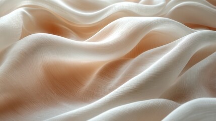 Soft, flowing fabric with gentle waves and light tones.
