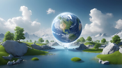 planet earth in space