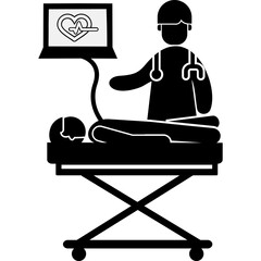 Doctor Checkup The Patient Icon