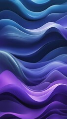 a mesmerizing wallpaper featuring undulating, smooth, and flowing abstract waves that evoke a sense of serene calmness and profound depth, with a gradual gradient color scheme that seamlessly