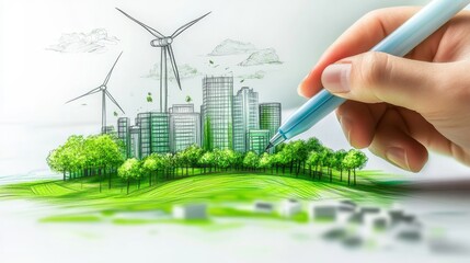 Dreams of Green Cities: Crafting Sustainable Urban Planning for an Eco-Friendly Tomorrow